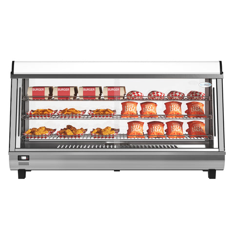 48 in. Glass Countertop Display Warmer, 6.5 cu. ft. in Stainless Steel (HDC-6C-SS)
