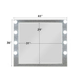 Sliverfluff - Mirror With Light - Mirrored & Champagne