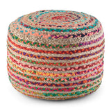 Margo - Handcrafted Round Pouf
