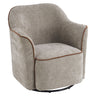 360° Swivel Accent Chair With Flared Arms