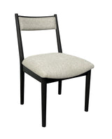 Comfortable Upholstery Cresent Chair (Set of 2) - Peppercorn