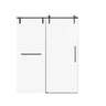 Frameless Single Sliding Shower Doors With Towel Rail & Handle