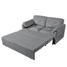 Convertible Pull Out Sofa Bed Queen Size, 3 In 1 With Side Storage