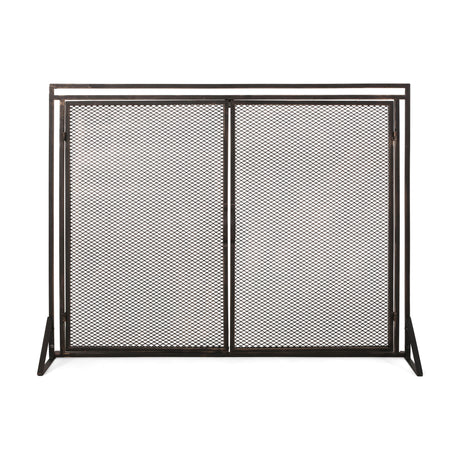 Samantha - Iron Fireplace Screen 2 Door Design
