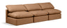 Indulge - Faux Leather 3 Seat Modular Armless Sofa