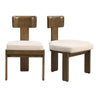 Upholstered Dining Fabric Side Chairs (Set of 2)