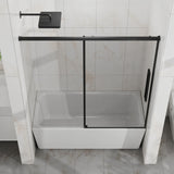 Semi Frameless Tub Sliding Shower Door