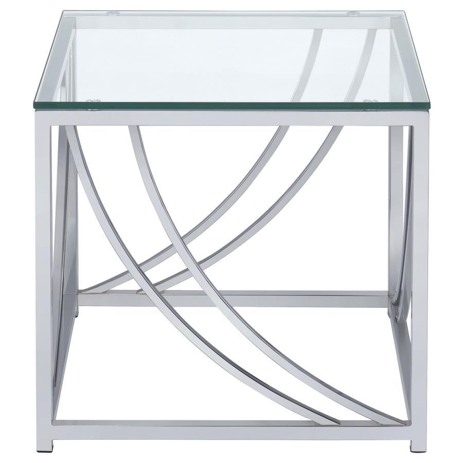 Lille - Glass Top Entryway Sofa Console Table Accents