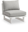 Maldives - Water Resistant Outdoor Patio Armless Chair With White Frame