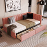 Upholstered Daybed, Sofa Bed Frame, No Box Spring Needed