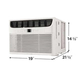 Frigidaire 12000 BTU window air conditioner with product dimensions