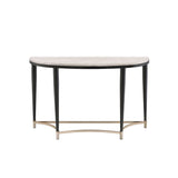 Ayser - Sofa Table - White Washed & Black