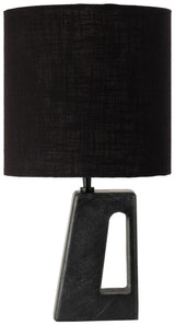 Vellum - Genuine Marble Base And Linen Textured Fabric Shade Table Lamp