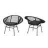 Cordella - Outdoor Woven Wicker Chairs With Cushions, (Set of 2)
