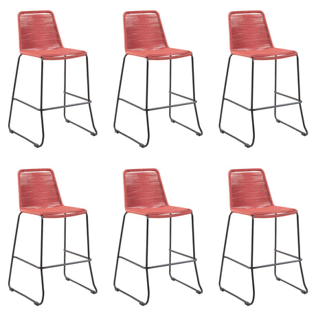 Shasta - 30" Outdoor Metal And Rope Stackable Barstool
