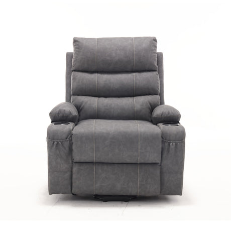 Large Size Electric Power Lift Recliner Chair Sofa With 8 Point Vibration Massage And Lumbar Heat
