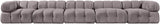 Orin - Fabric Velvet 5 Piece Modular Sofa