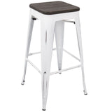 Oregon - Industrial Stackable Barstool (Set of 2)
