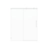 Frameless, Single Sliding Soft Close Shower Doors, 5/16" Sgcc Tempered Glass