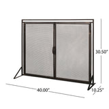 Samantha - Iron Fireplace Screen 2 Door Design