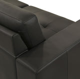 Faelin - Leather Loveseat With Tufted Back