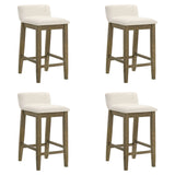 Annikah - Modern Transitional Wood Counter Height Kitchen Bar Stool