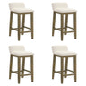 Annikah - Modern Transitional Wood Counter Height Kitchen Bar Stool