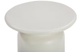 Lithia - Indoor Outdoor Lamp Table - White Concrete Finish