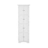 Tall Storage Cabinet With Doors And 4 Shelves For Living Room, Kitchen, Office, Bedroom, Bathroom, Modern