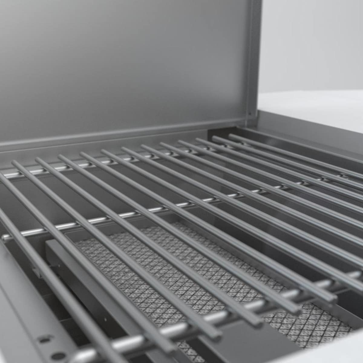 Mont Alpi Deluxe Series 10 Ft Natural Gas Outdoor Kitchen Island w/ Side Burner, Beverage Center & Fridge - MAi400-DBEVFC