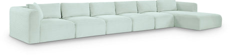 Shaggy - 6 Piece Modular Sectional With Chaise