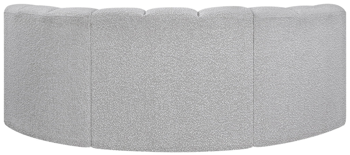 Arc - Boucle Fabric 3 Piece Modular U-Shaped Sofa