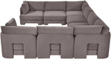 Hammond - Velvet Performance Fabric Upholstered 8 Piece U-Shaped Sectional