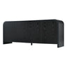 Curved Edge TV Stand With Large Cabinets