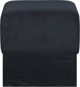 Havre - Ottoman / Stool With Black Base