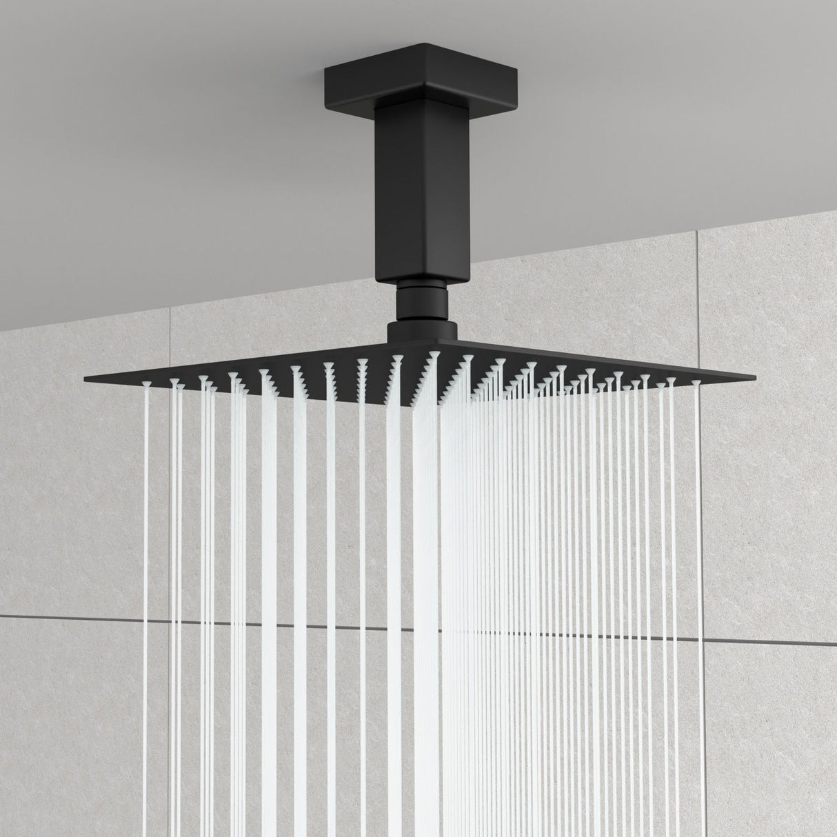 Ceiling Mounted Shower Arm With Flange Stainless Steel