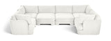 Hammond - Velvet Performance Fabric Upholstered 6 Piece U-Shaped Sectional
