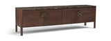 Varenna - 69" Genuine Marble And Acacia Wood Media Console