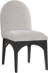 Waldorf - Chenille Dining Side Chair With Black Legs