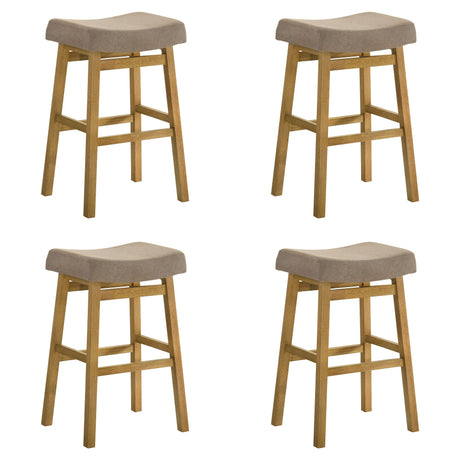Lenon - Modern Farmhouse Wood Bar Height Kitchen Bar Stool