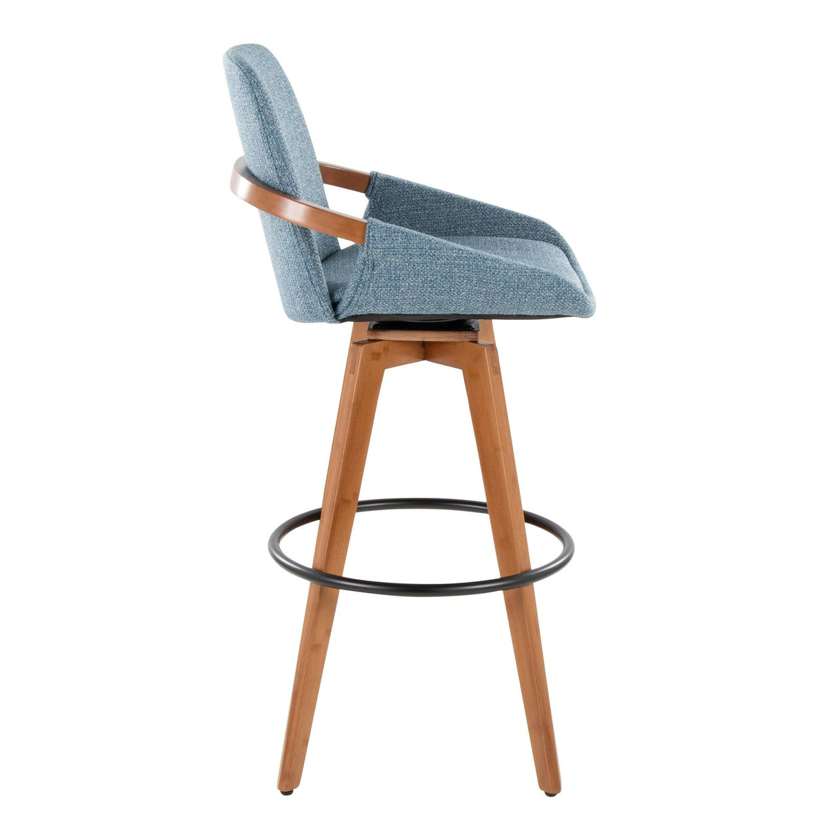 Cosmo - Fixed-Height Barstool - Walnut Bamboo Base