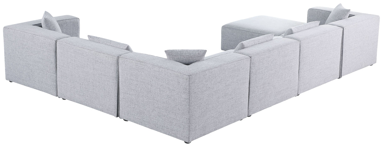Cube - Linen 7 Piece Modular Sectional