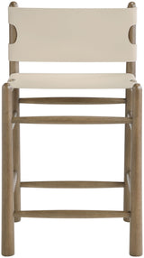 Santos - Upholstered Counter Stool With Stained Brown Base