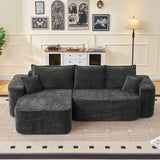 L-Shaped Sectional Sofa Couch With Chaise, Extra Deep Seats