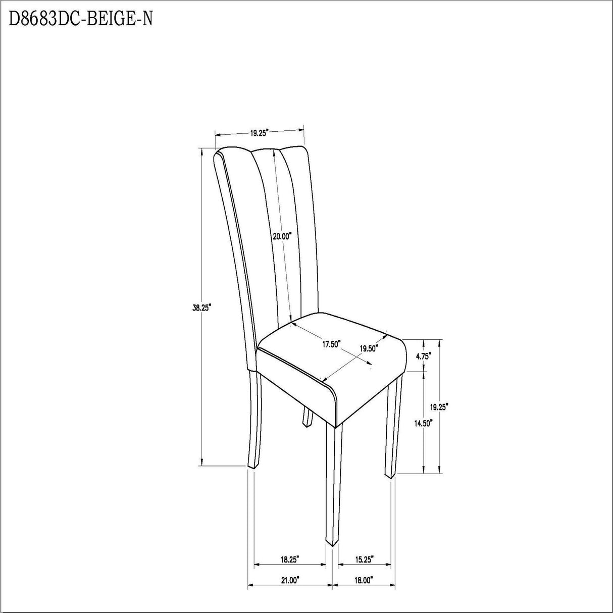 Stone - Dining Chair (Set of 2) - Beige