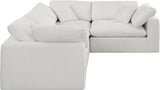 Comfy - 4 Piece Linen Fabric Modular Sectional
