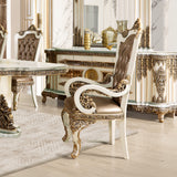 HD-1881 - Arm Chair - Pearl / Bronze / Gold
