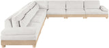 Turin - Chenille Fabric Upholstered Modular Sectional - White