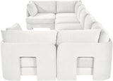 Hammond - Velvet Performance Fabric Upholstered 7 Piece U-Shaped Sectional