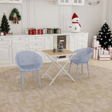2 Pack Lounge Chair Set & Folding Square Table